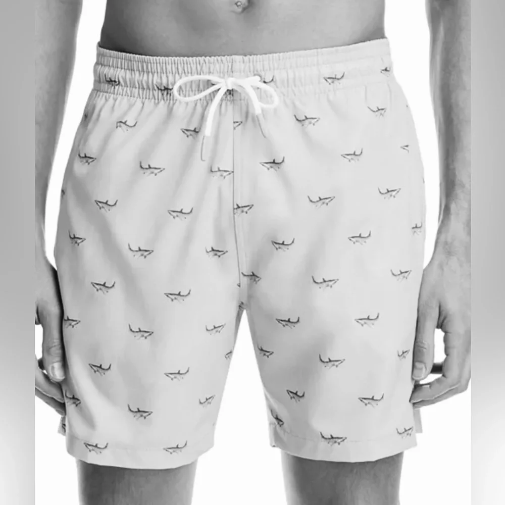 Trunks Surf & Swim Co. Shark Print Swim Shorts
